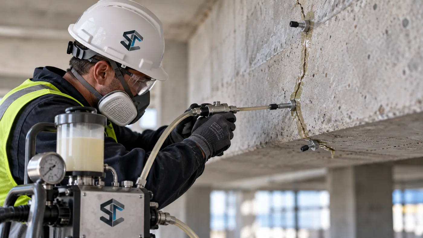 Representative Epoxy Injection vs Polyurethane Injection application