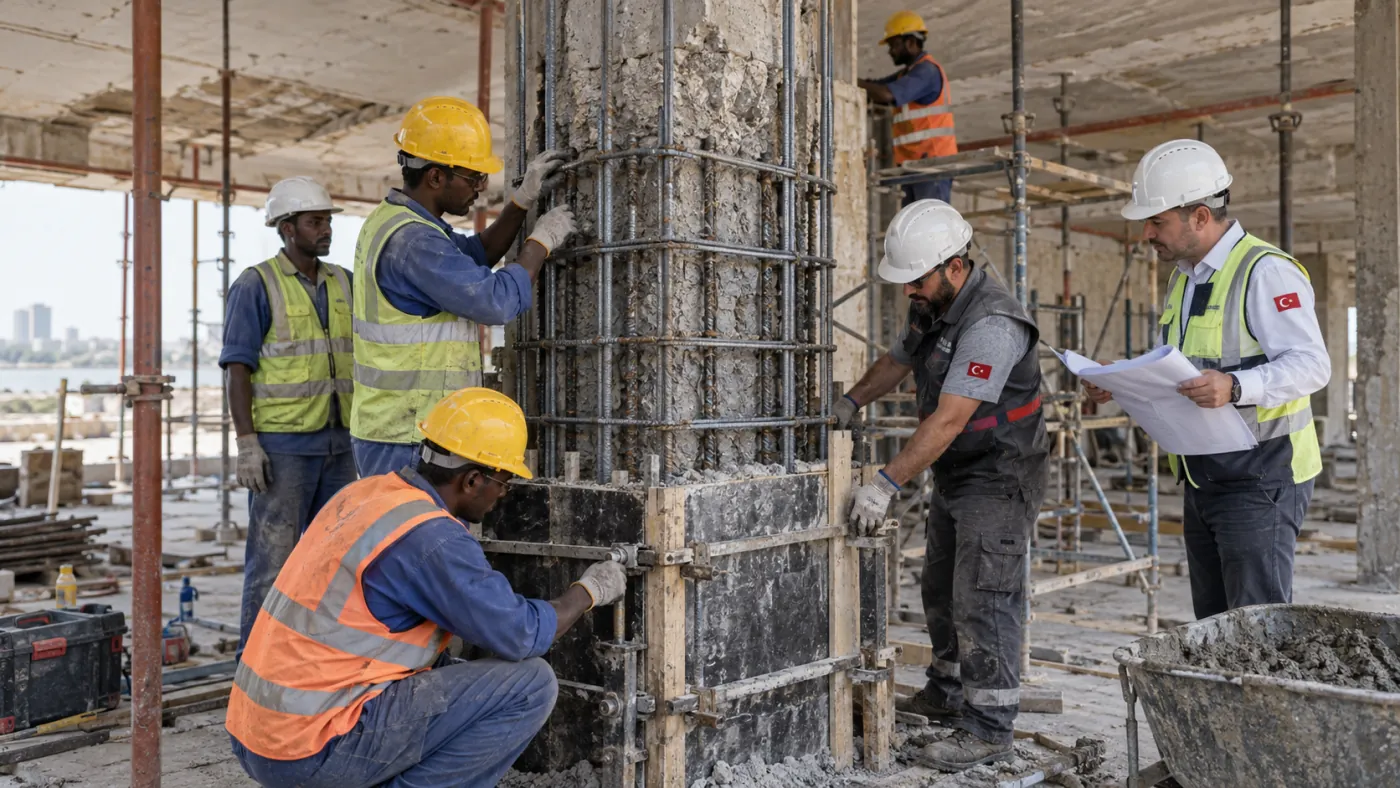 Representative Reinforced Concrete Jacketing application