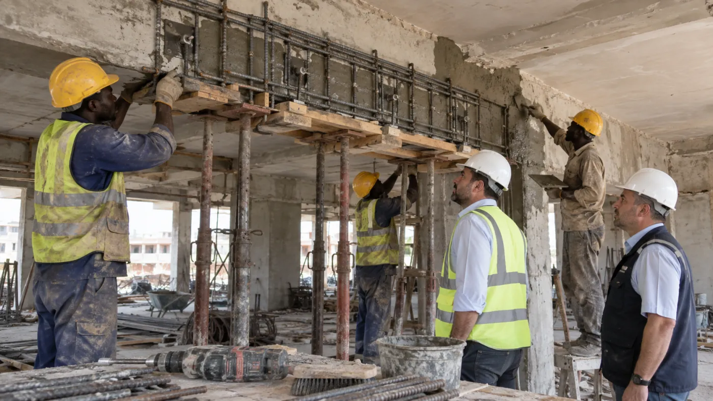 Representative Beam, Column & Slab Strengthening application
